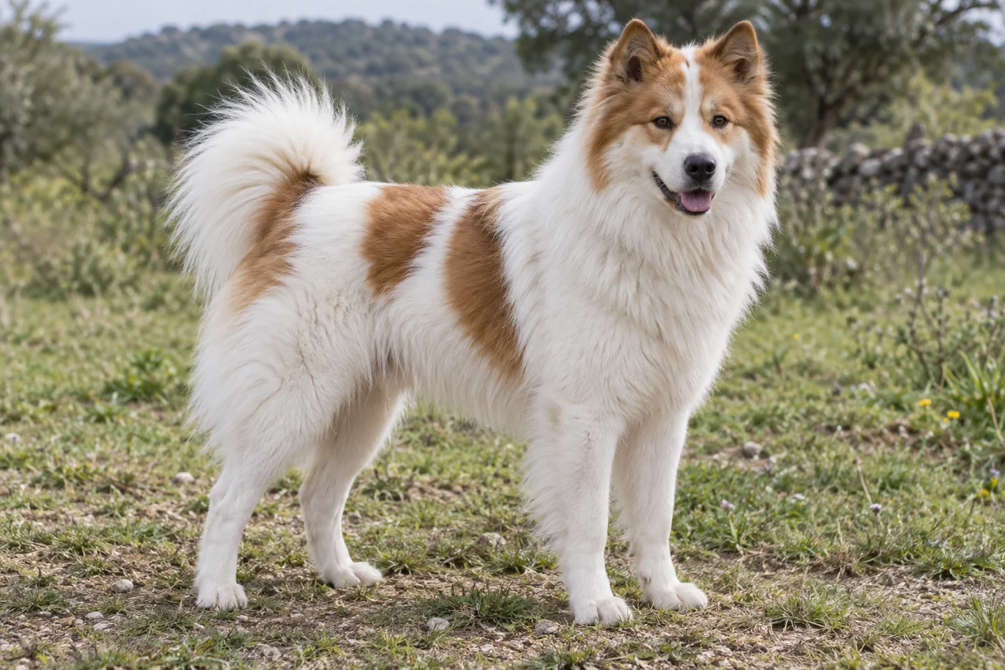 THAI BANGKAEW DOG adulto, de pé, com o corpo inteiro visível.